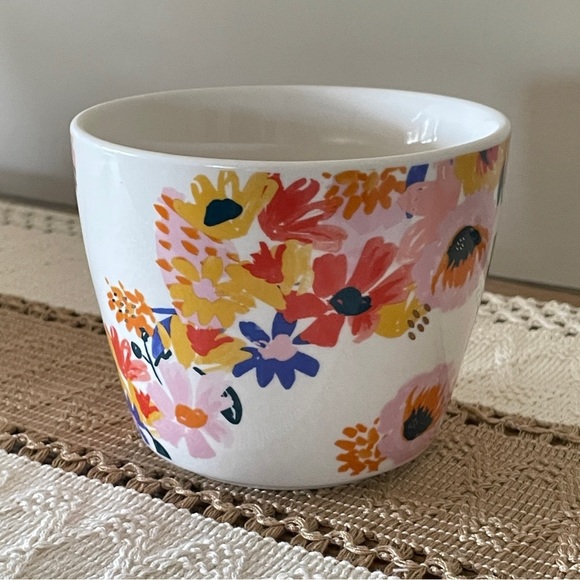 NWOT Opalhouse Pink and Orange Floral Mug - Monogram P - Picture 4 of 7